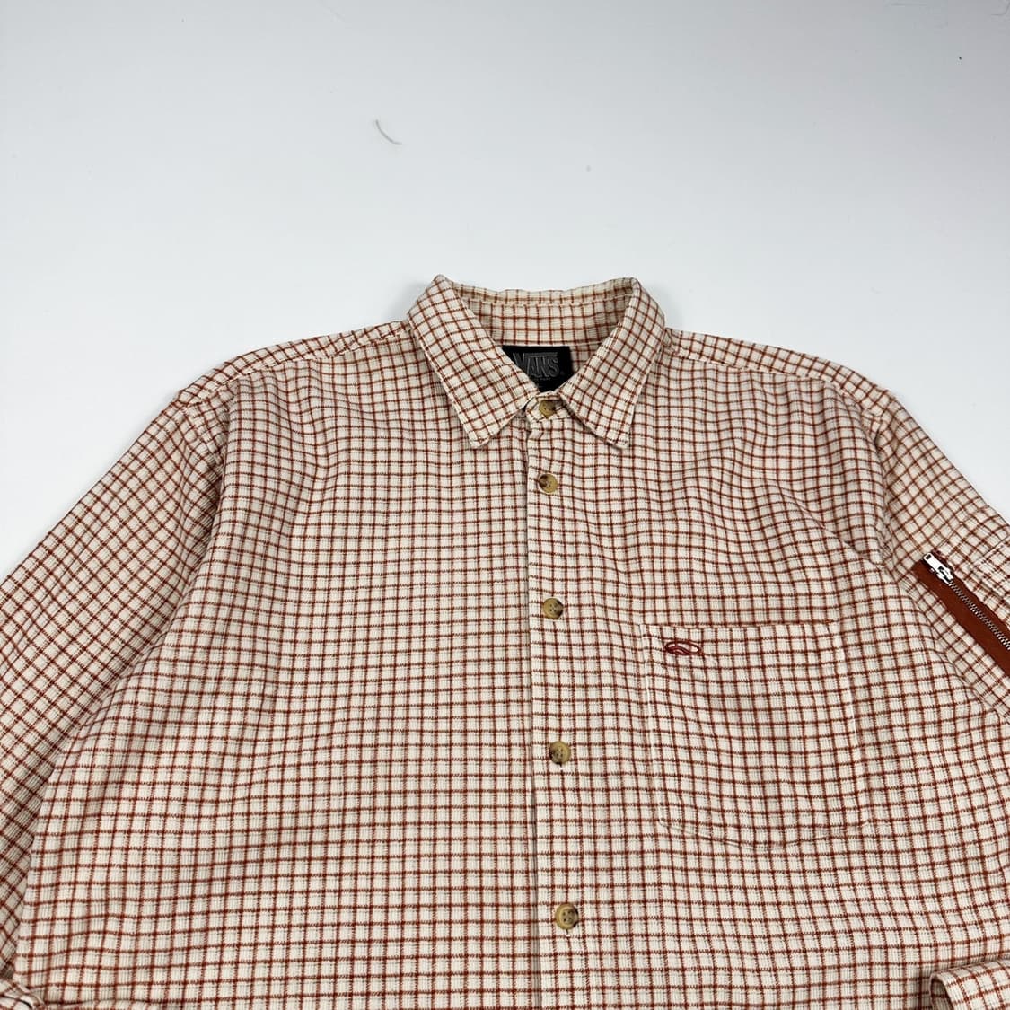 반스 올드스쿨 포켓 울 체크셔츠 (L) 상품이미지1