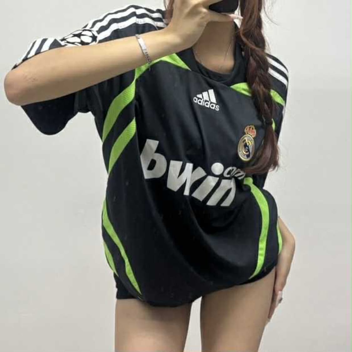 아디다스 레알마드리드 07-08 올드 유니폼 반팔 져지 티셔츠 상품이미지1