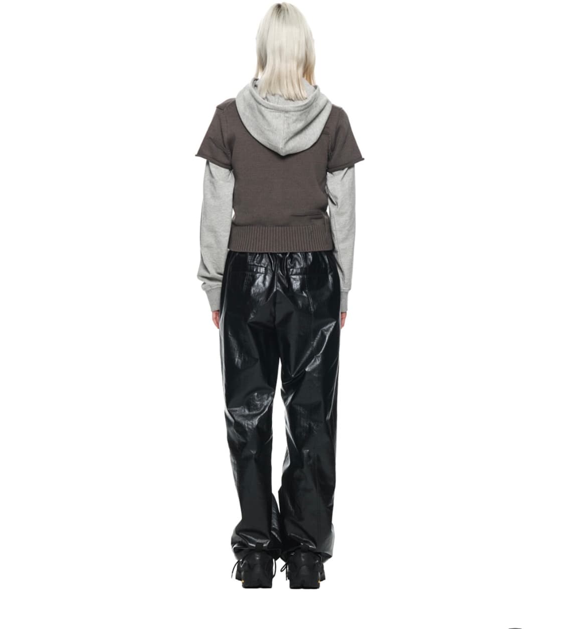 마뗑킴 DAMAGE ROUND HALF CARDIGAN 상품이미지4