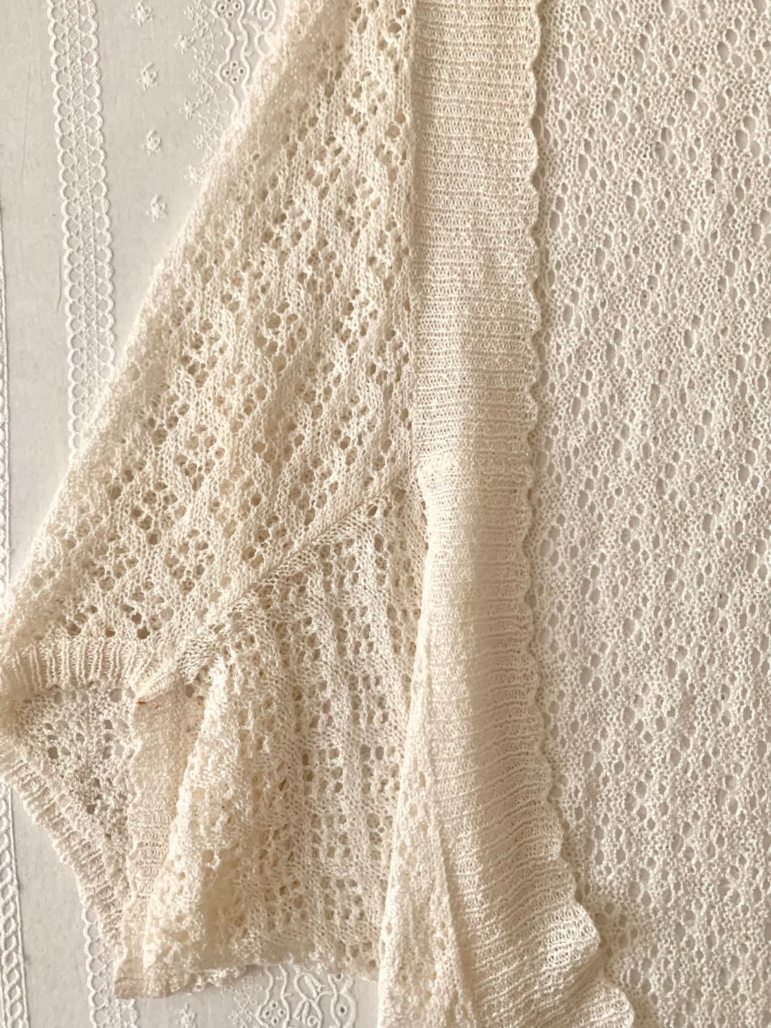 sorridere 아이보리 글리터 니트 볼레로 상품이미지2