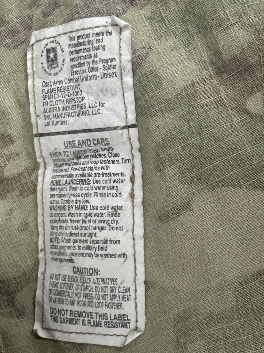 미군 OCP 멀티캠 전투복 상의 (L/XL) (XL) 상품이미지9