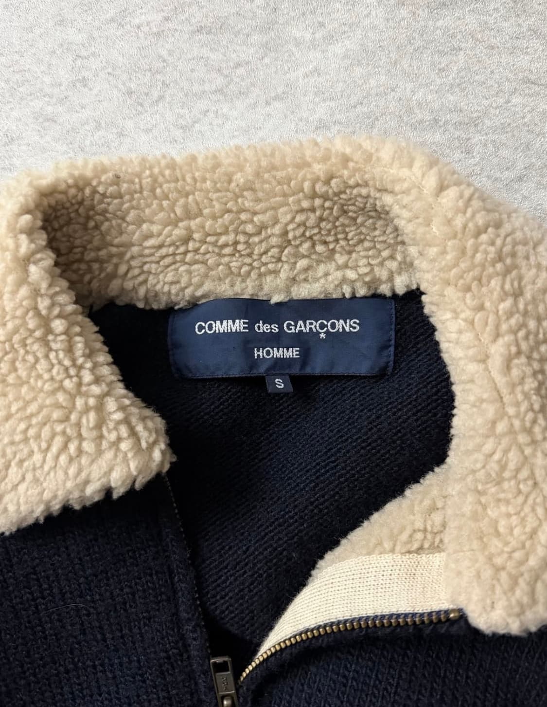 꼼데가르송 옴므 2005 시어링 니트집업 상품이미지6