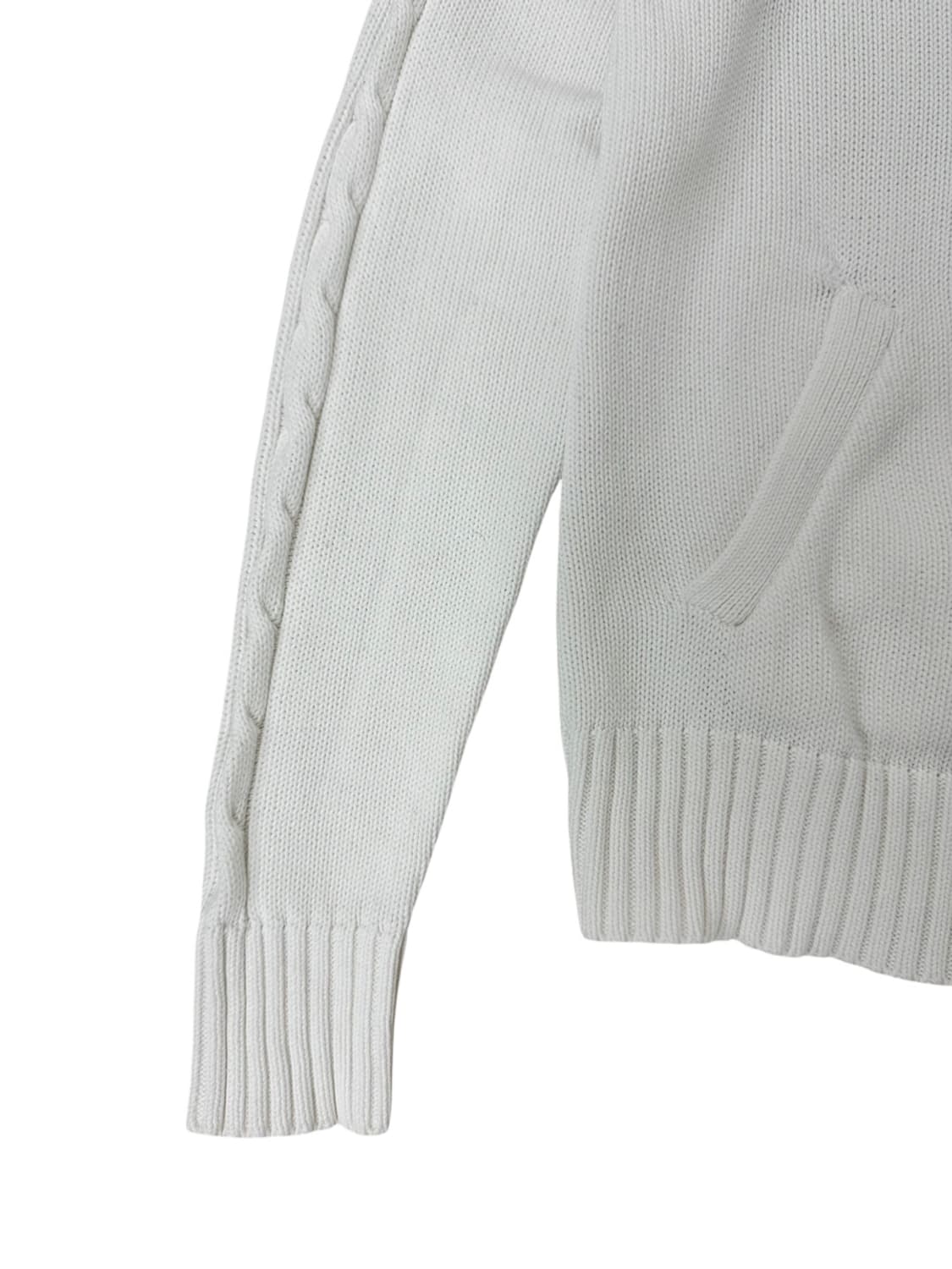 폴로 니트집업 화이트 (여성M) 상품이미지5