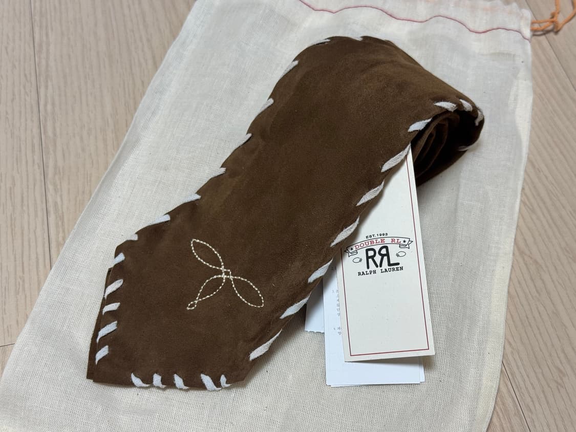 RRL 양가죽 스웨이드 웨스턴 타이 상품이미지3