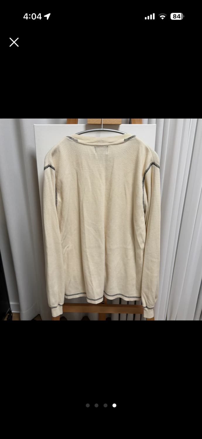 스투시 와플 롱 슬리브 크림색 M 상품이미지3