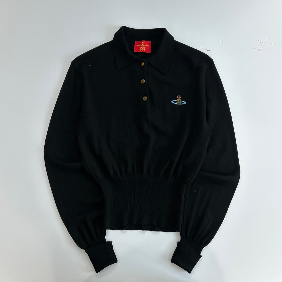 Vivienne westwood 비비안웨스트우드 레드라벨 블랙 카라니트  상품이미지3