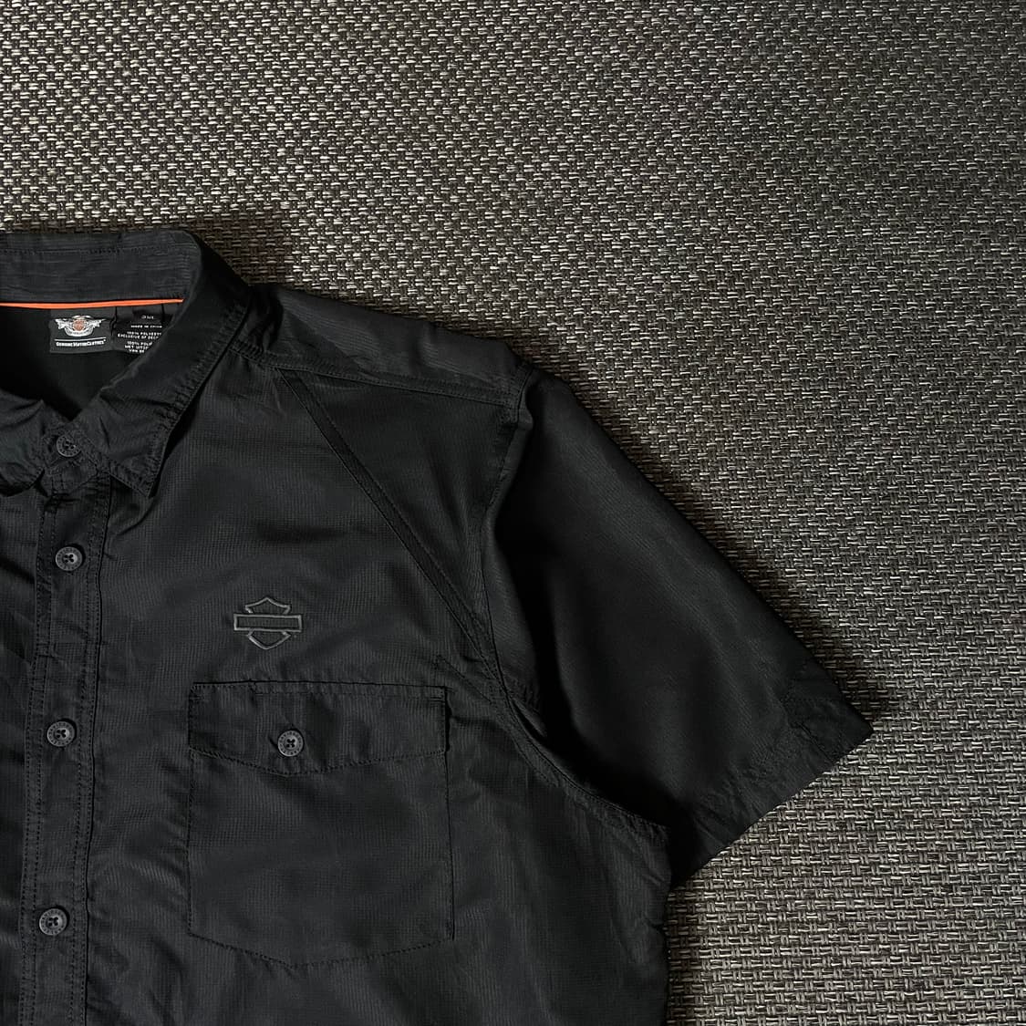 할리데이비슨 블랙 폴리 투포켓 반팔 셔츠 3XL 상품이미지3