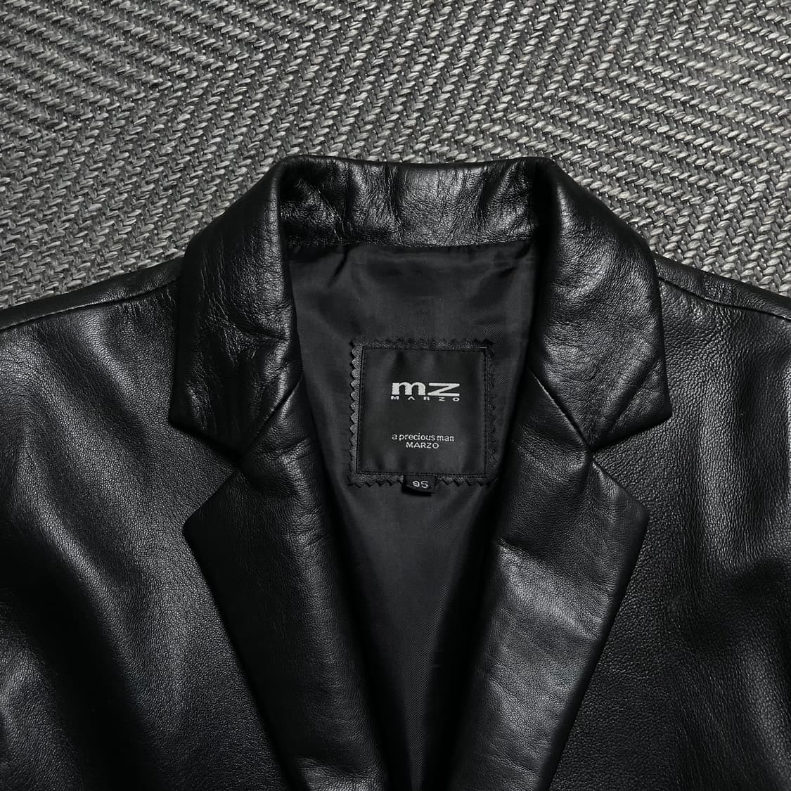 Mz Marzo 아카이브 램스킨 레더 블레이저 양가죽 자켓o 6105 상품이미지4