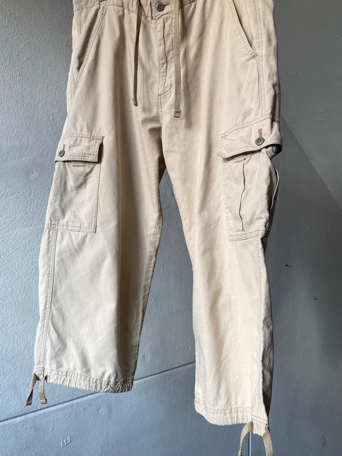 빈티지 7부 카고 스트링 팬츠 상품이미지3