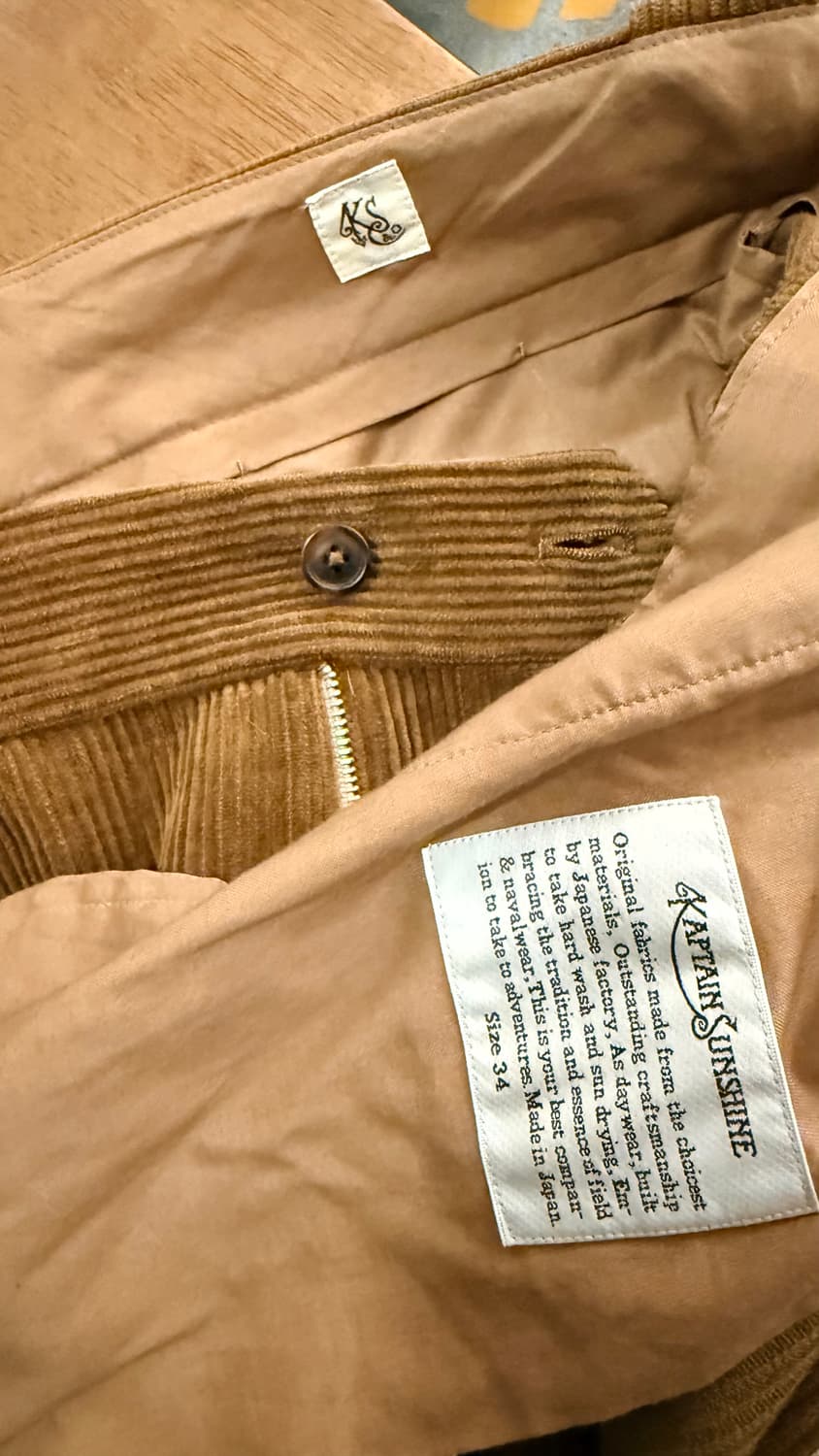 캡틴선샤인 2플리츠 코듀로이 팬츠 올리브 34 상품이미지10