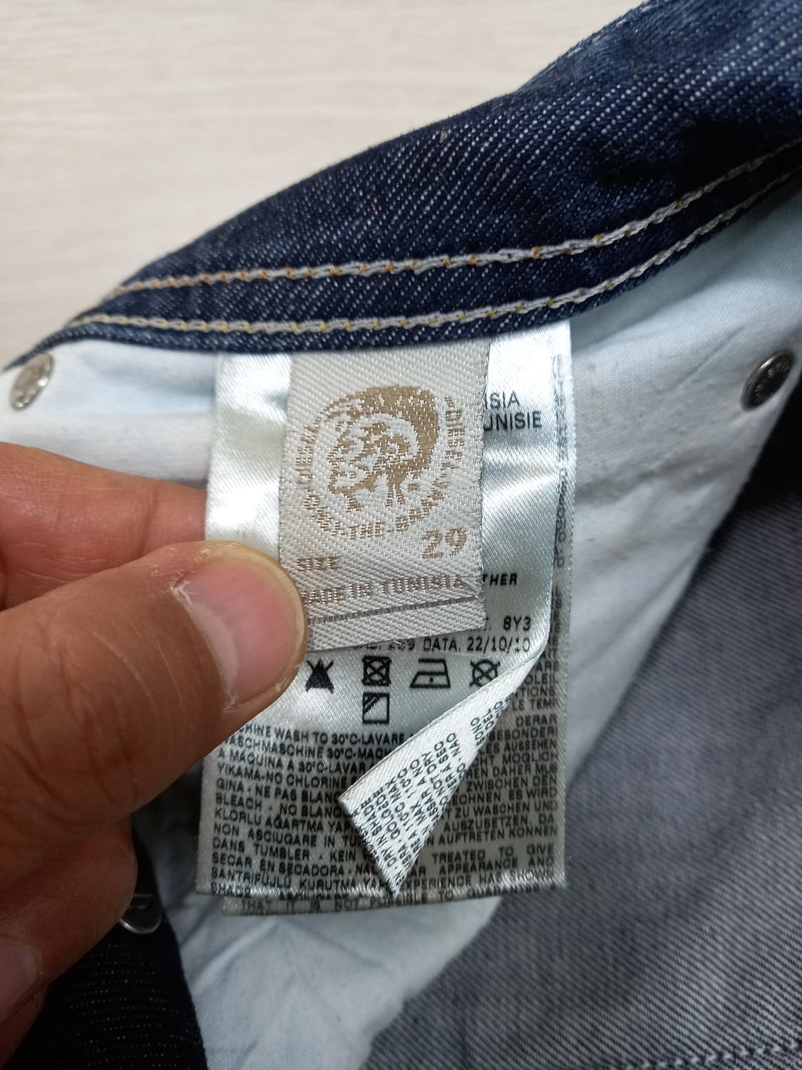 29 DIESEL SAFADO 골반 데미지워싱 일자진 29-548 상품이미지8