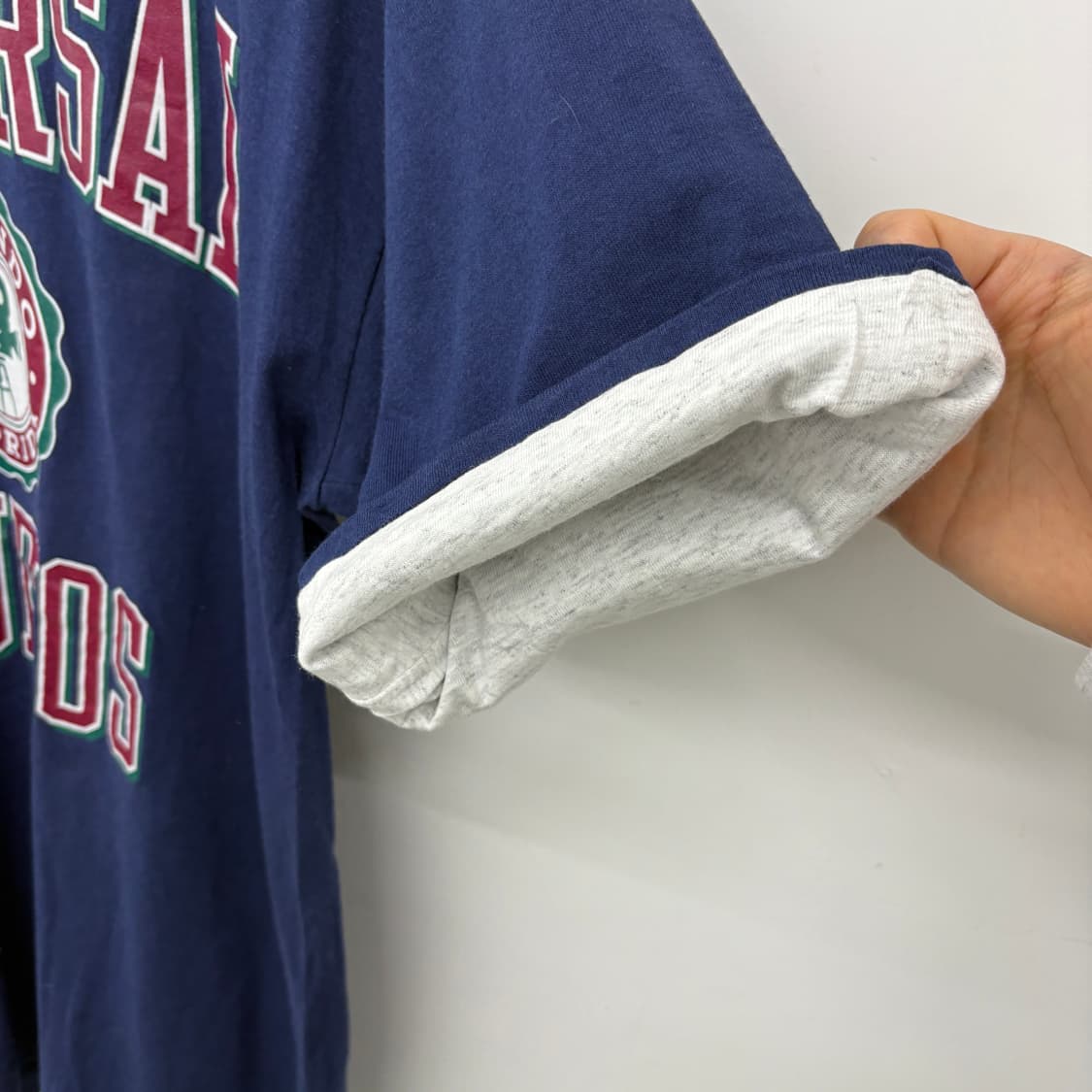 유니버셜 스튜디오 빈티지 배색 반팔 티셔츠 네이비 남성L 상품이미지4