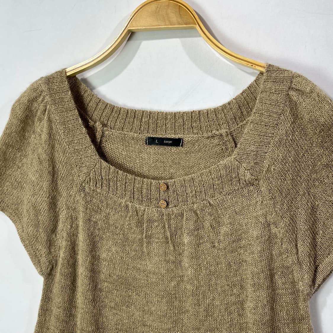 [JPN] 빈티지 모리걸 레이스 니트탑 상품이미지3