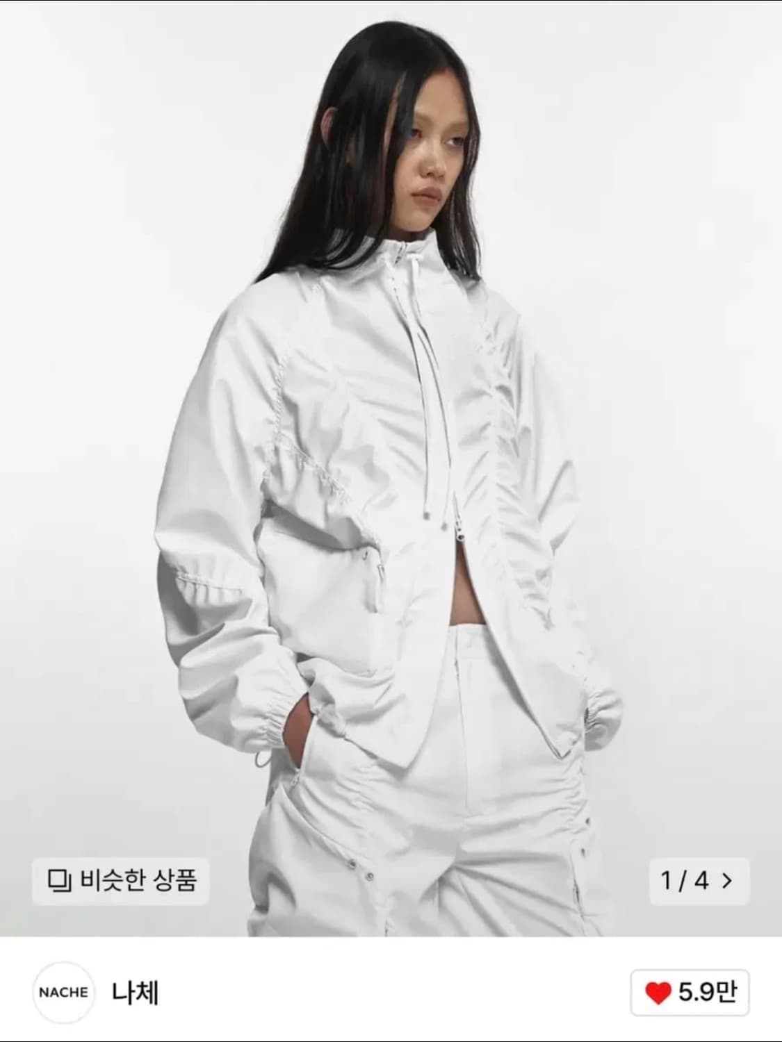 나체 SMOCKING CONVEX WIND BREAKER 윈드브레이커 상품이미지1
