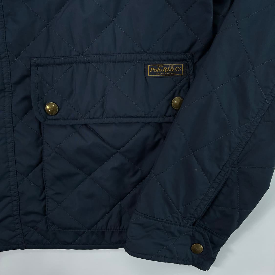 Polo  폴로 랄프로렌 네이비 퀼팅 바이커 패디드 자켓 상품이미지4