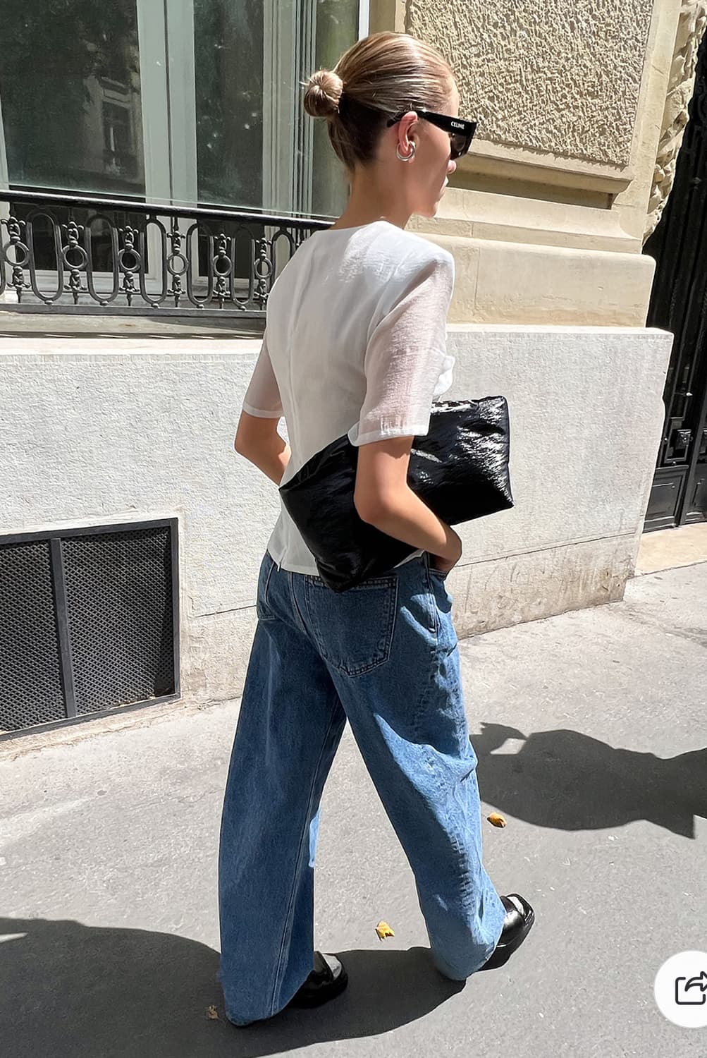 드래곤블루스 리본 포인티드 블라우스 - 심플리 화이트 상품이미지4