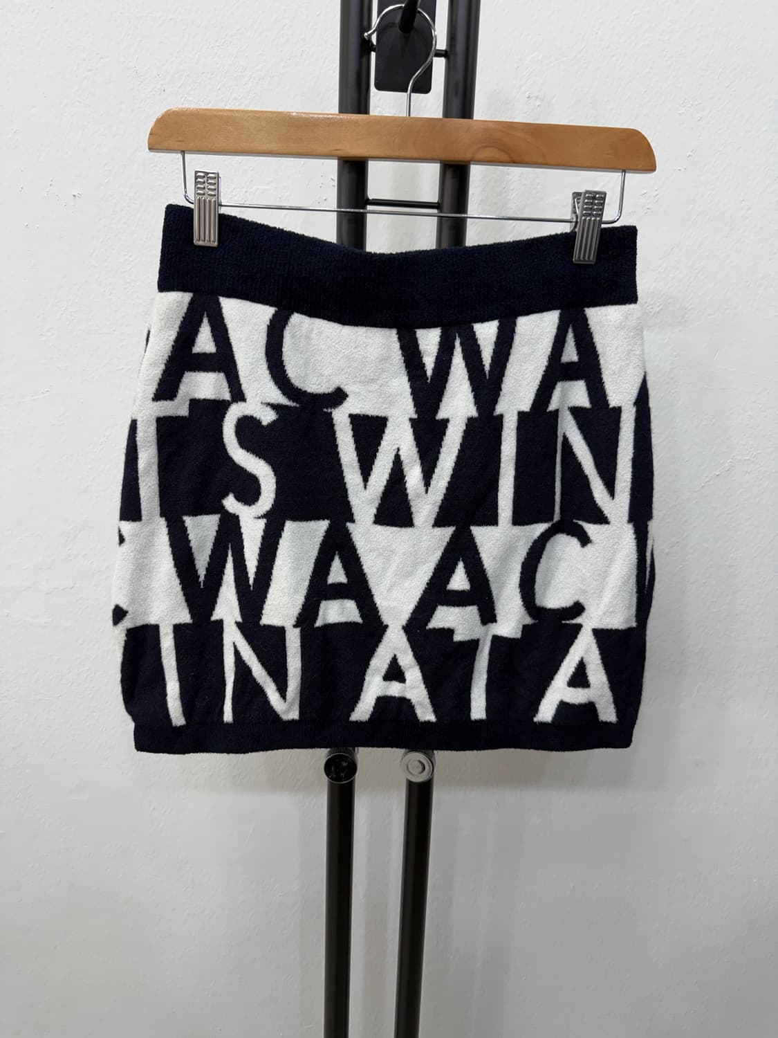 정품) WAAC 왁골프 로고 니트 스커트 2 상품이미지1