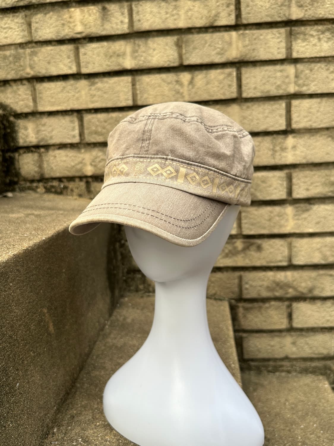 Vintage geometric pattern cap 상품이미지5