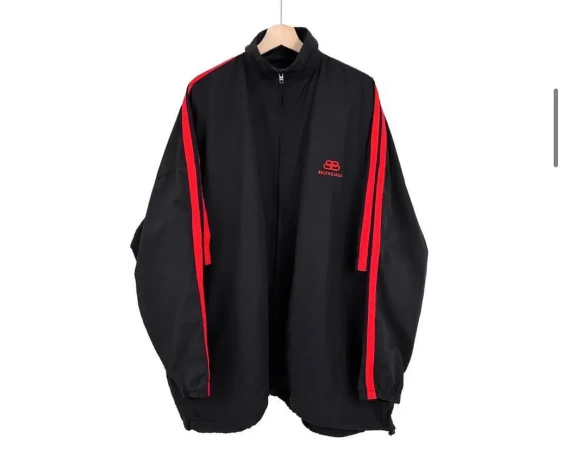 [48]발렌시아가 남성 아이콘 레이어드 트랙 윈드브레이커 집업 자켓 상품이미지3