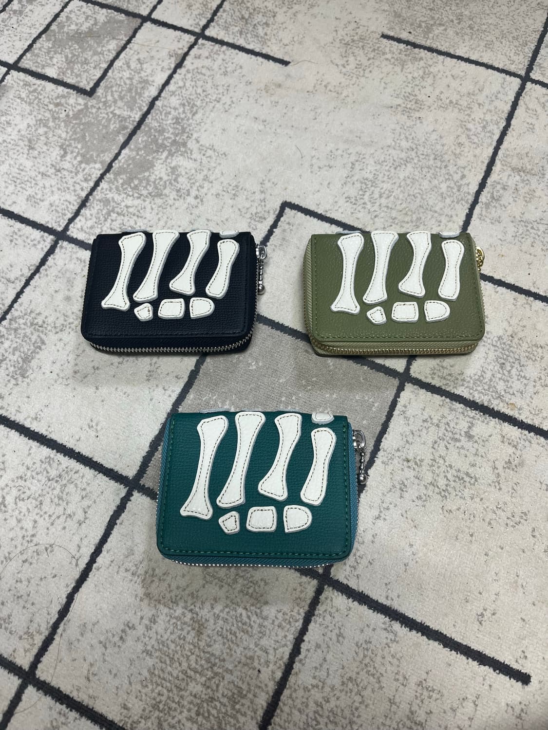 캐피탈 떰즈 업 핸드 집 미니 지갑 올리브 카키 상품이미지3