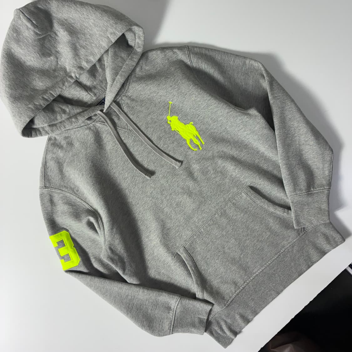 Polo 폴로 랄프로렌 그레이 빅포니 후드티 상품이미지2