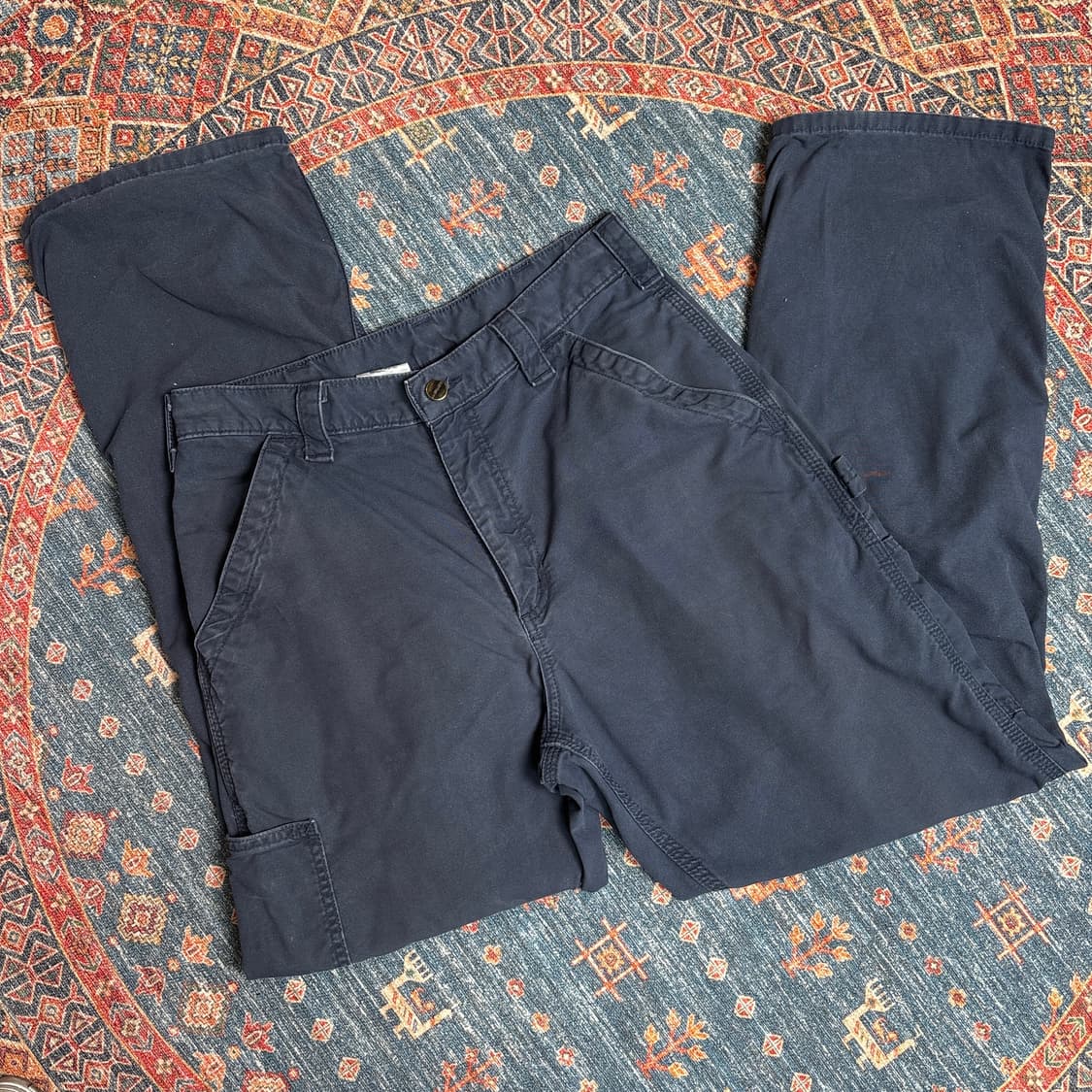 칼하트 가죽탭 카펜터팬츠 상품이미지4