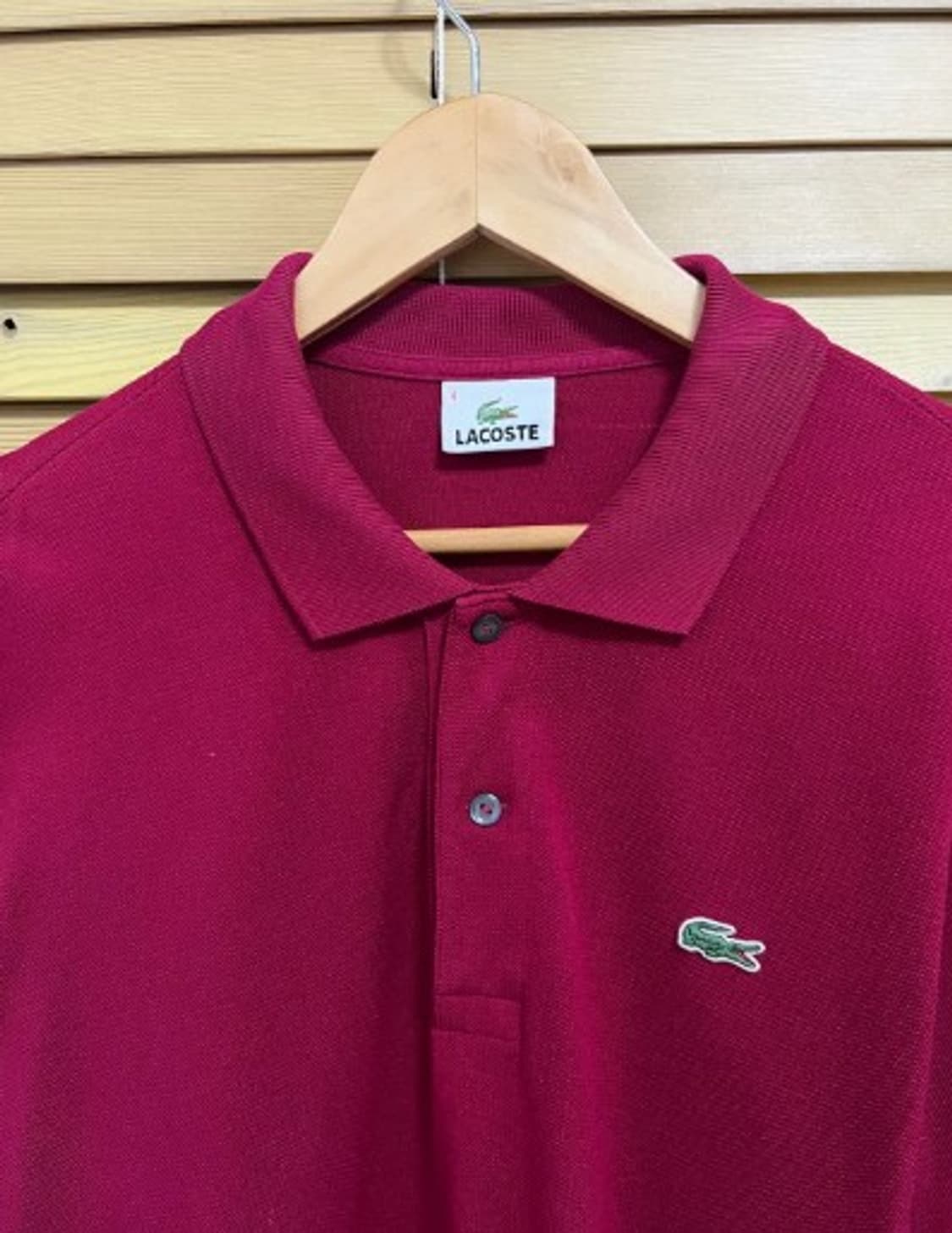 라코스테 남성 레드 카라티셔츠 100 상품이미지1