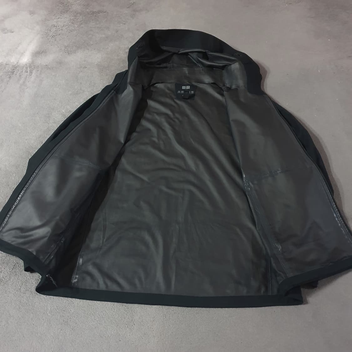 유니클로 블록테크 파카 바람막이 자켓 XL 블랙 상품이미지6