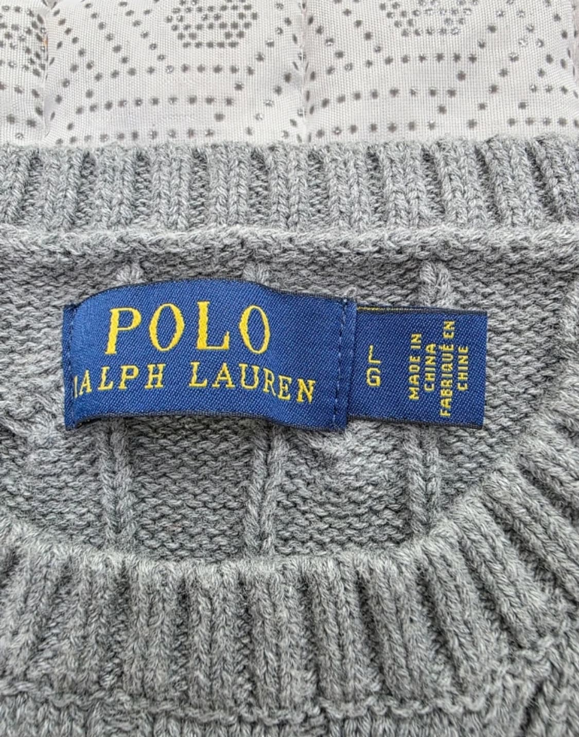 폴로 랄프로렌 케이블 니트 그레이 100 상품이미지5