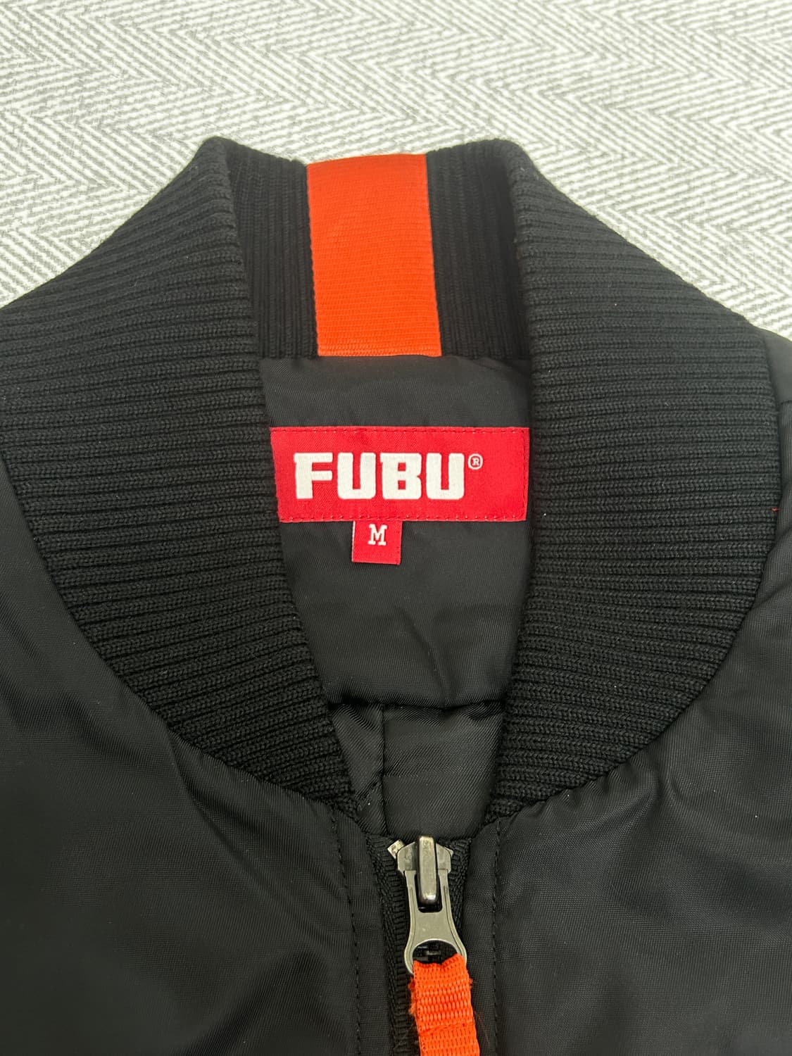 FUBU 후부 항공점퍼 블랙 남성 M 95사이즈 상품이미지6