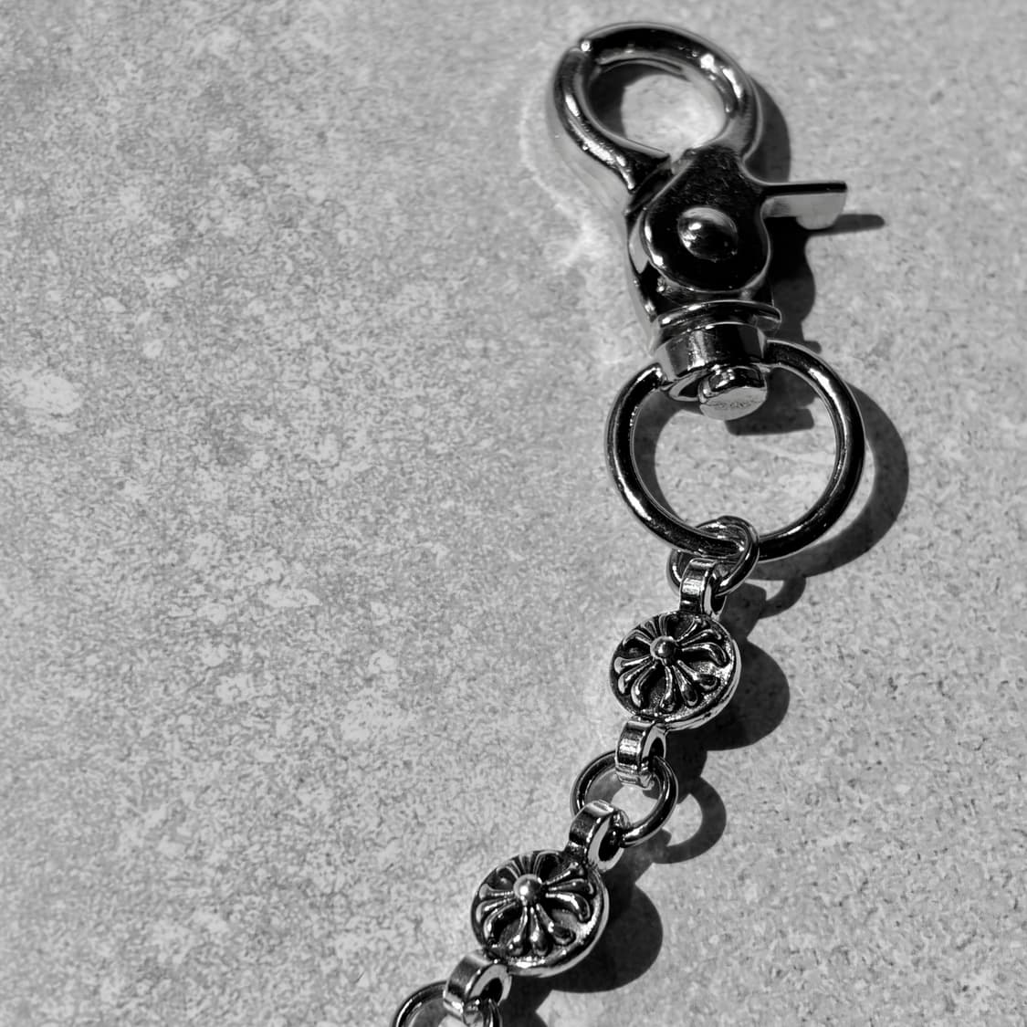 Oribell 크롬 크로스 링크 다이스 체인 키링 상품이미지4