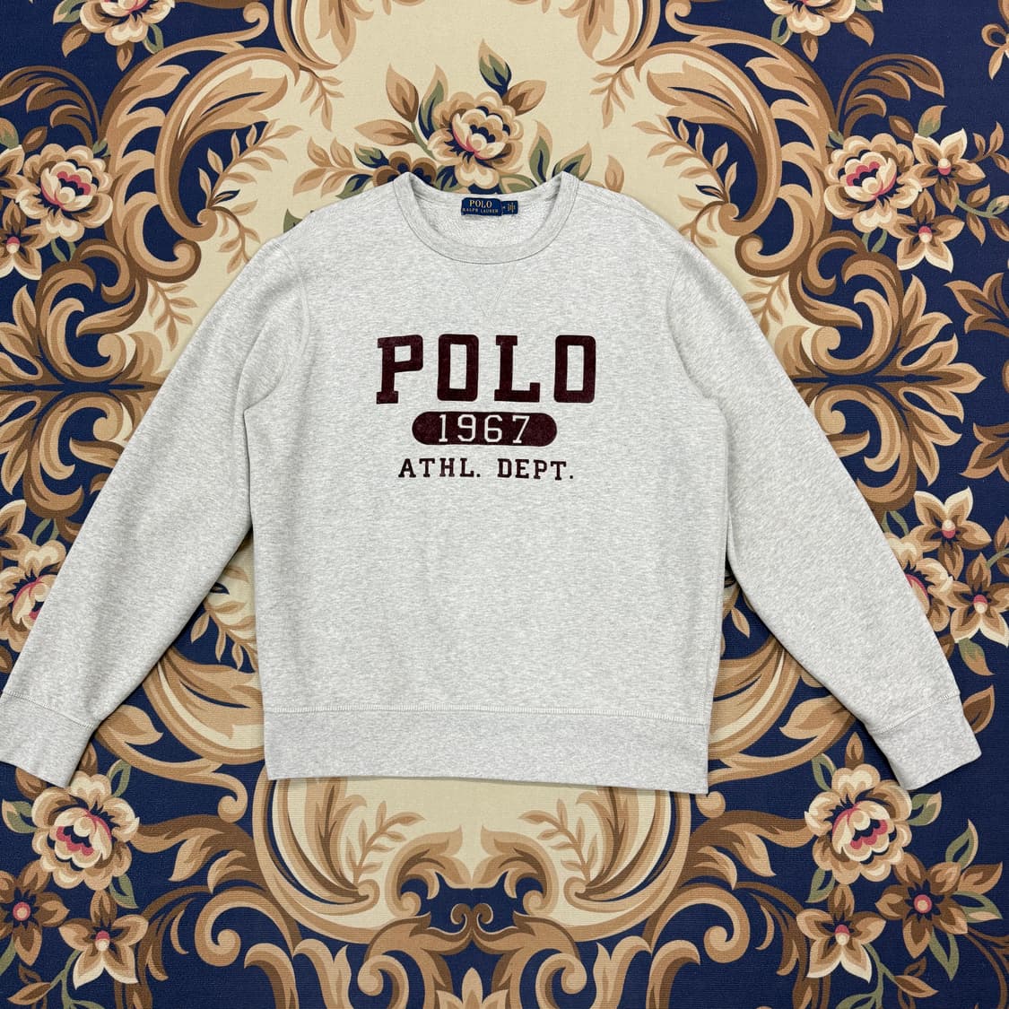 (M)폴로 랄프로렌 스펠 아웃 맨투맨(그레이) 상품이미지1