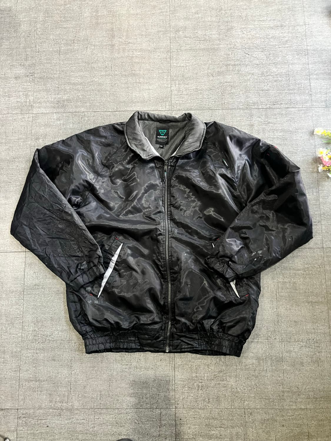 일본빈티지 Wimpact 올드스쿨스트릿 아방핏 봄버블루종자켓 상품이미지1