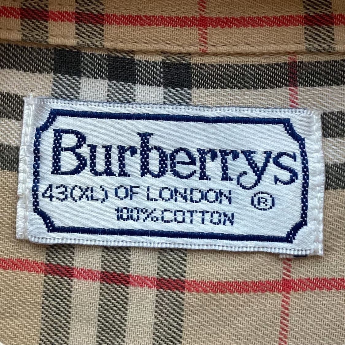 버버리 90s 오리지널 베이지노바체크셔츠 상품이미지8