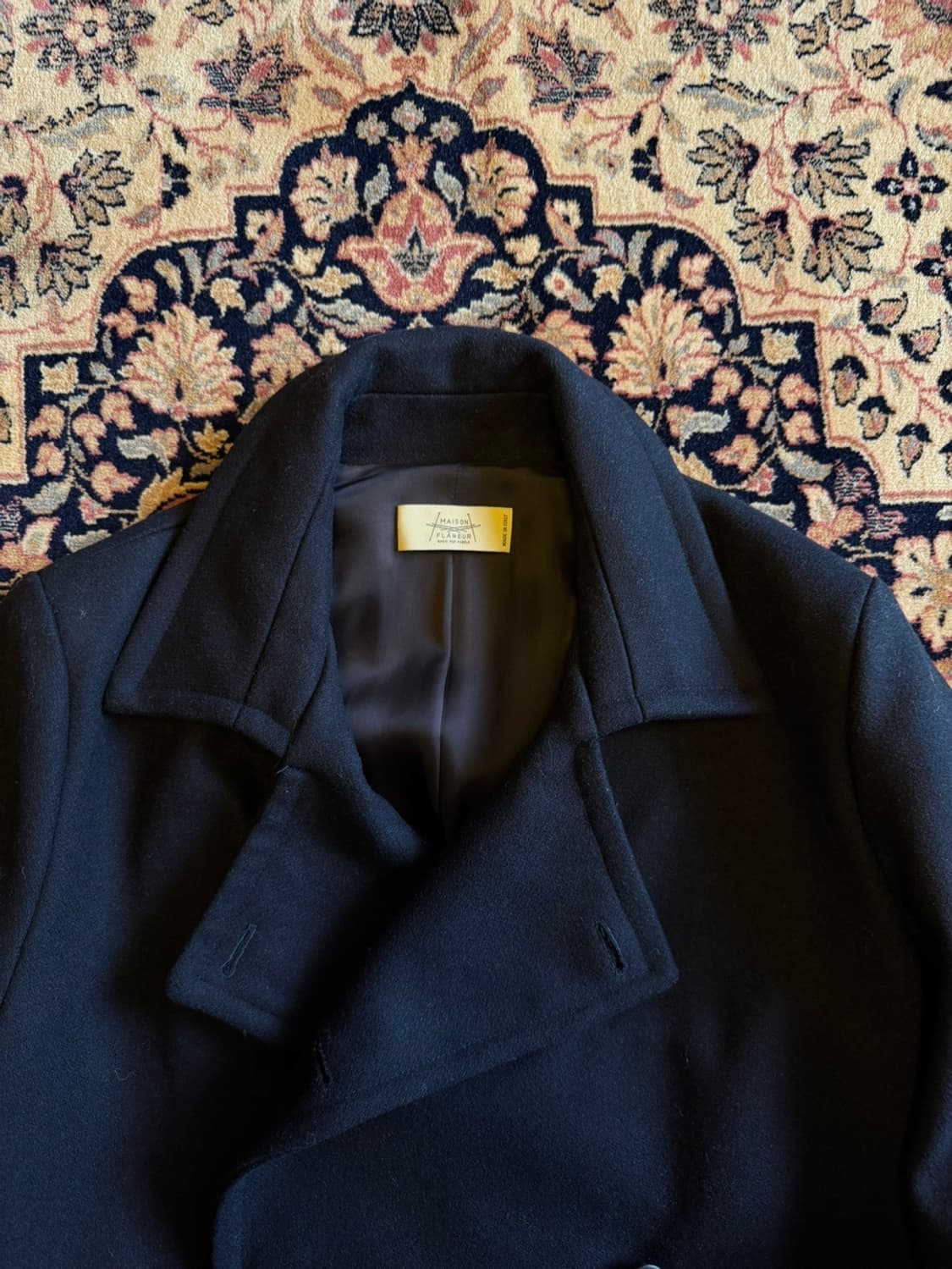 MAISON FLANEUR 울 캐시미어 피코트 100~105 상품이미지2