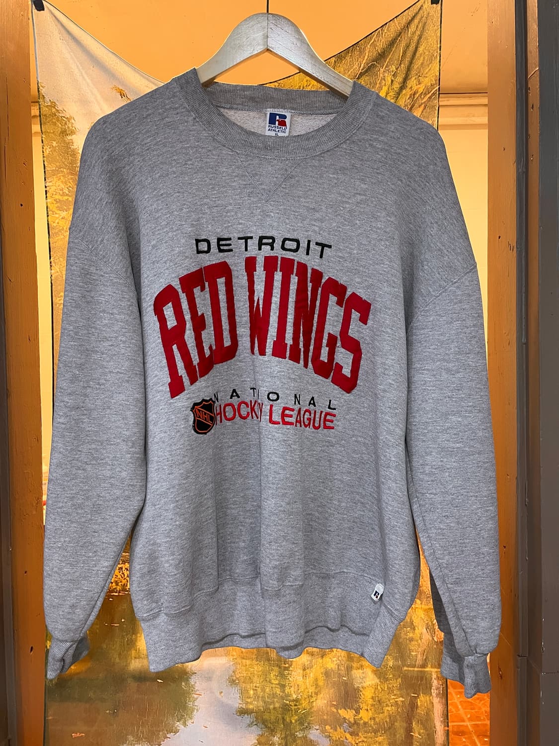 90‘s U.S.A. RED WINGS NHL 스웻셔츠 상품이미지1