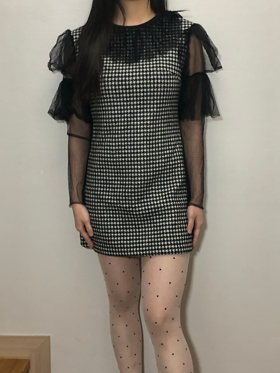 빈티지 블랙 레이스 원피스 상품이미지1