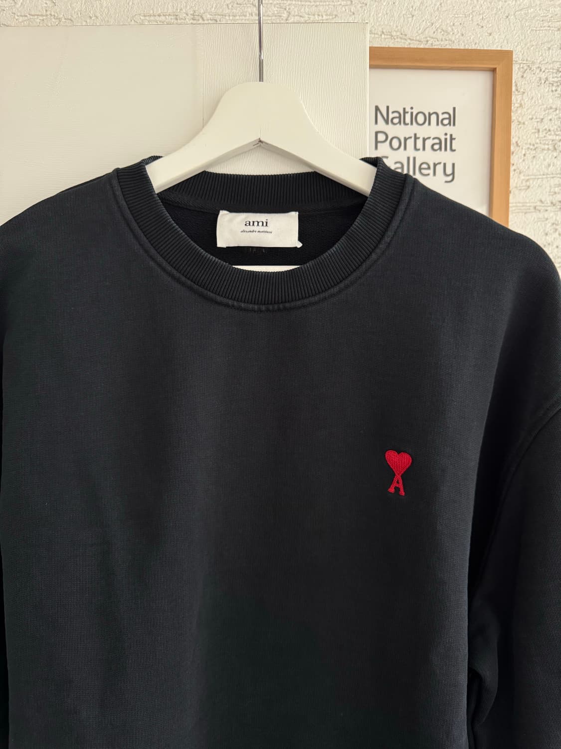 아미 ADC 스몰하트 맨투맨 XL 블랙 (삼성물산 정품) 상품이미지2