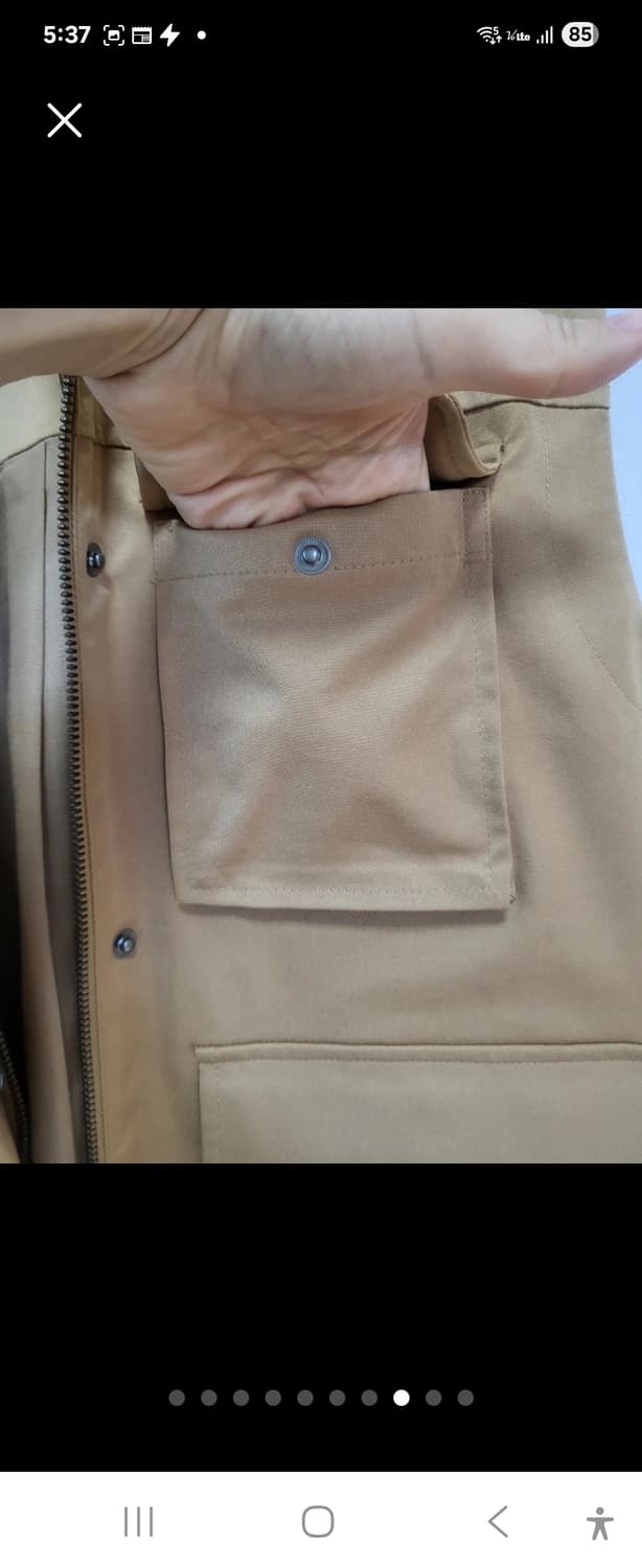 수납많은 베스트! 남녀공용Open Edit 베이지 포켓 베스트55-77 상품이미지4