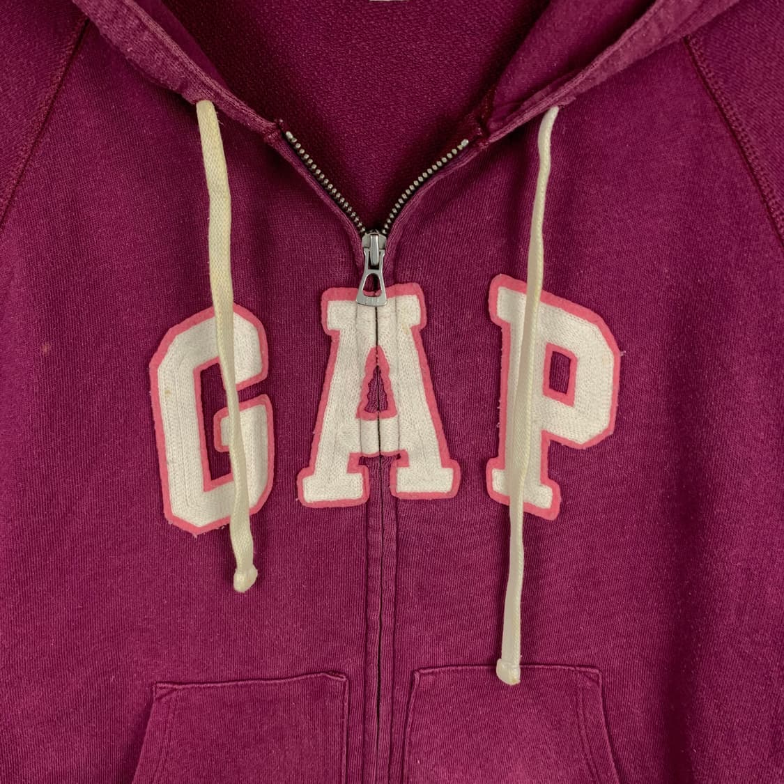 Gap 갭 버건디 후드집업 상품이미지4