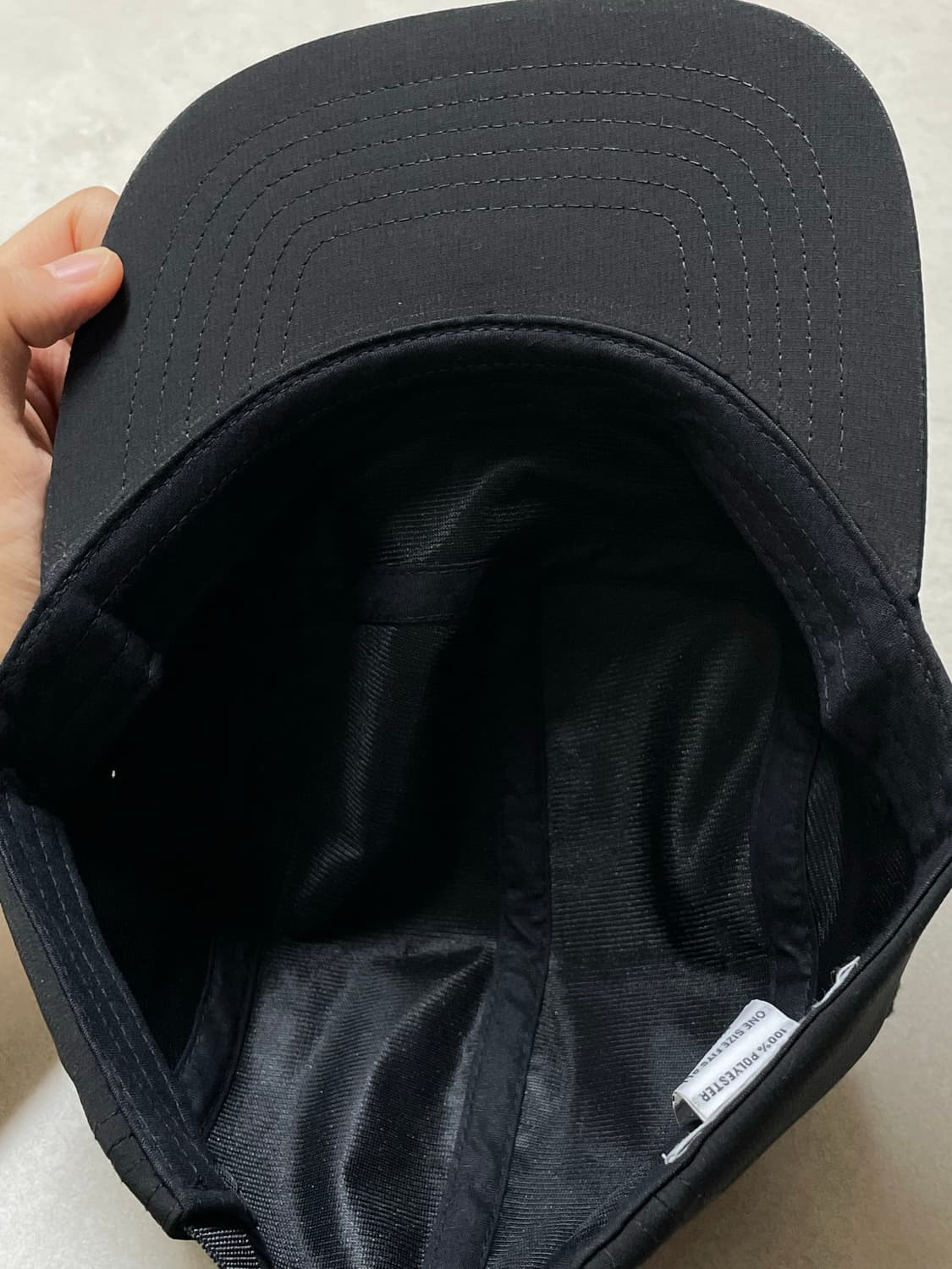 오베이 5패널 캡 블랙 상품이미지3