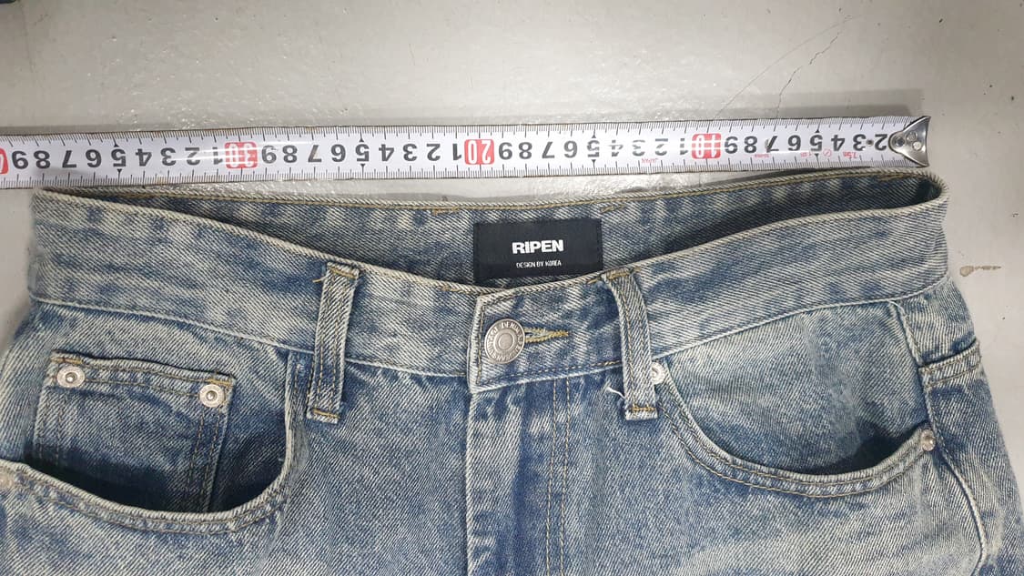 RIPEN 연청 카고 와이드 데님 팬츠 상품이미지4
