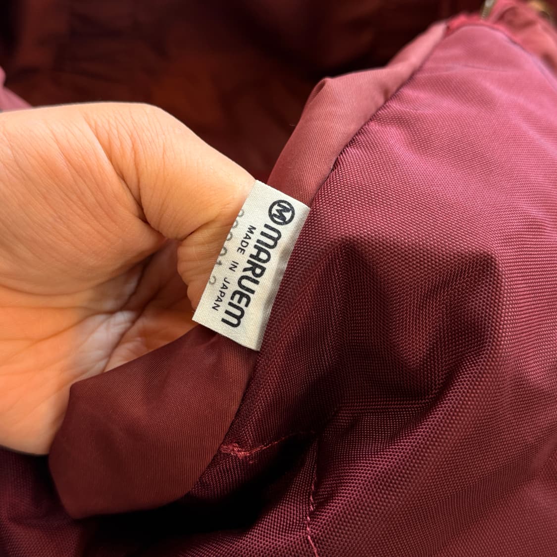 80 ~ 90S 모스키노 버건디 나일론 레더 파츠 빅백 더플백 상품이미지10