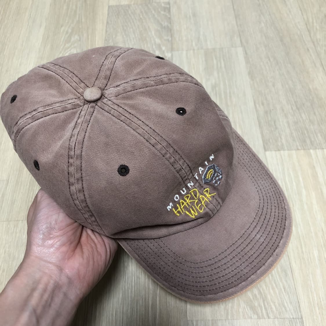 (OS) 마운틴 하드웨어 6패널 워시드 브라운 브릭 볼캡 상품이미지5