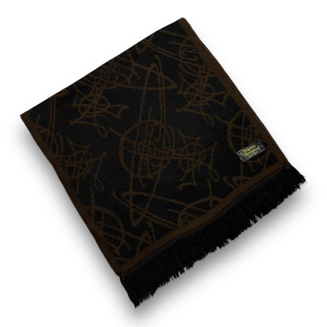 비비안 웨스트우드 ORB 오브 패턴 빈티지 머플러 상품이미지5