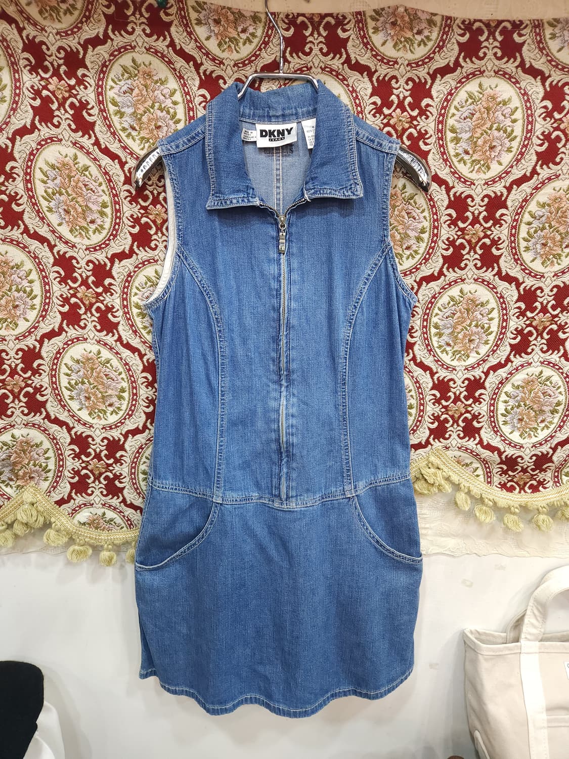 dkny 진스 90s 민소매 데님 원피스

 상품이미지2