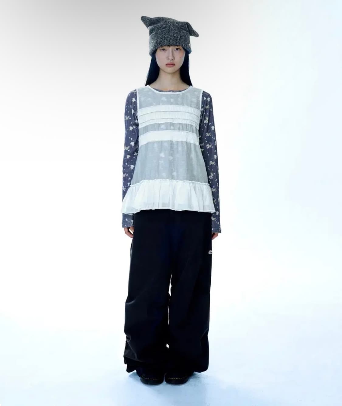 SOFT STRAP LINE PANTS NAVY 상품이미지3