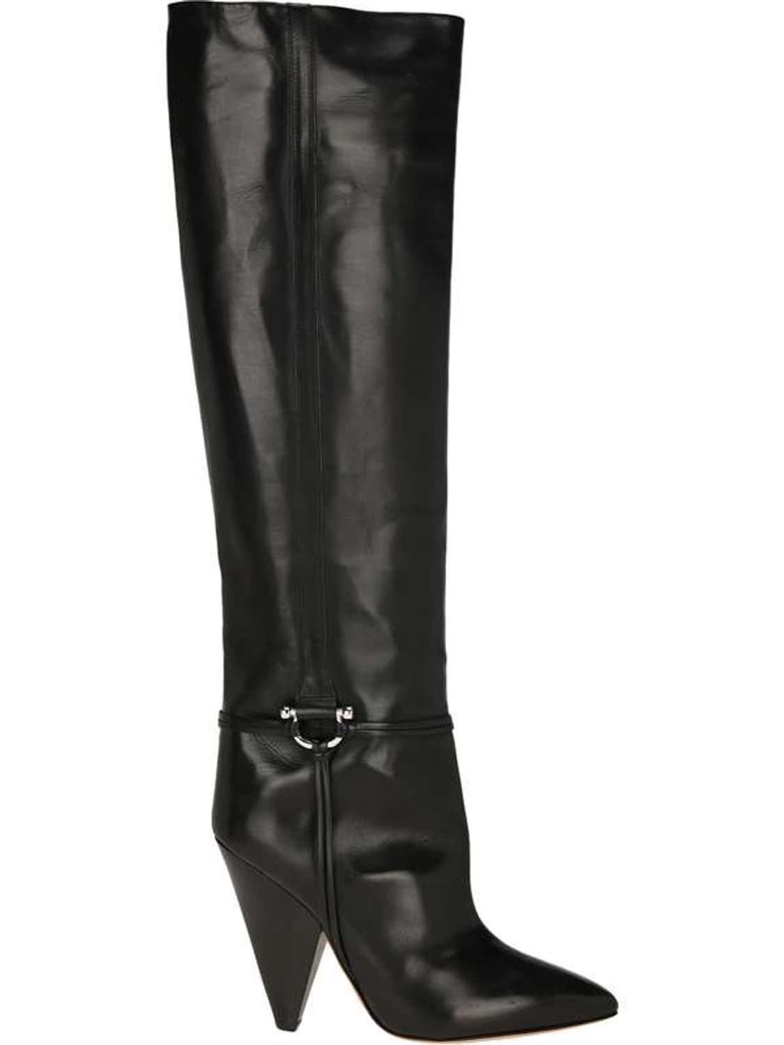 이자벨마랑 송아지 가죽 하네스 롱부츠 블랙 37 상품이미지7
