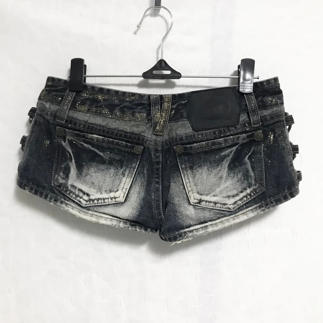 빈티지 갸루 d.i.a깔 글리터 링 숏팬츠 반바지 상품이미지2