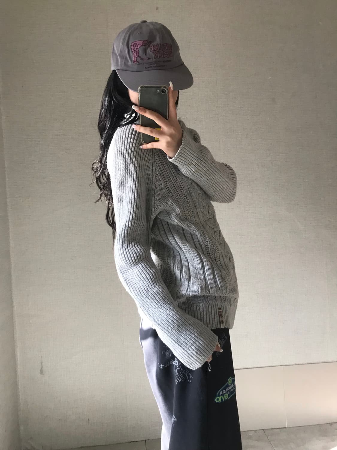 타미힐피거 오트밀 니트집업 상품이미지5